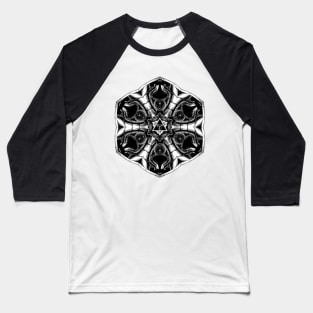 Alien kaleidoscope mandala Baseball T-Shirt